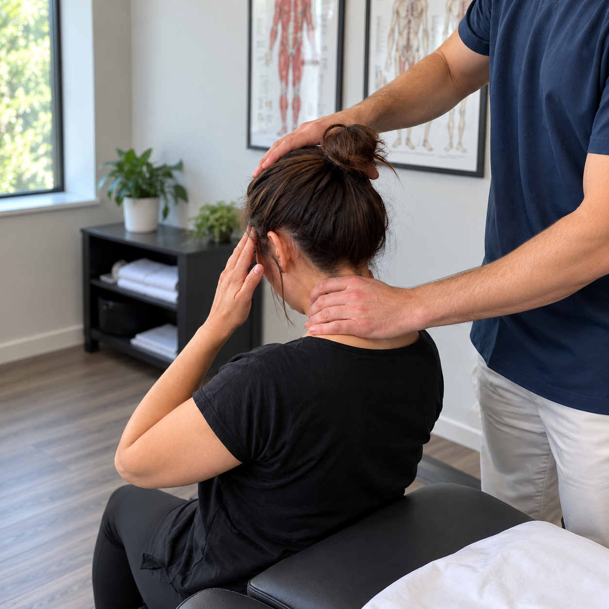A careful neck and head evaluation after an auto accident